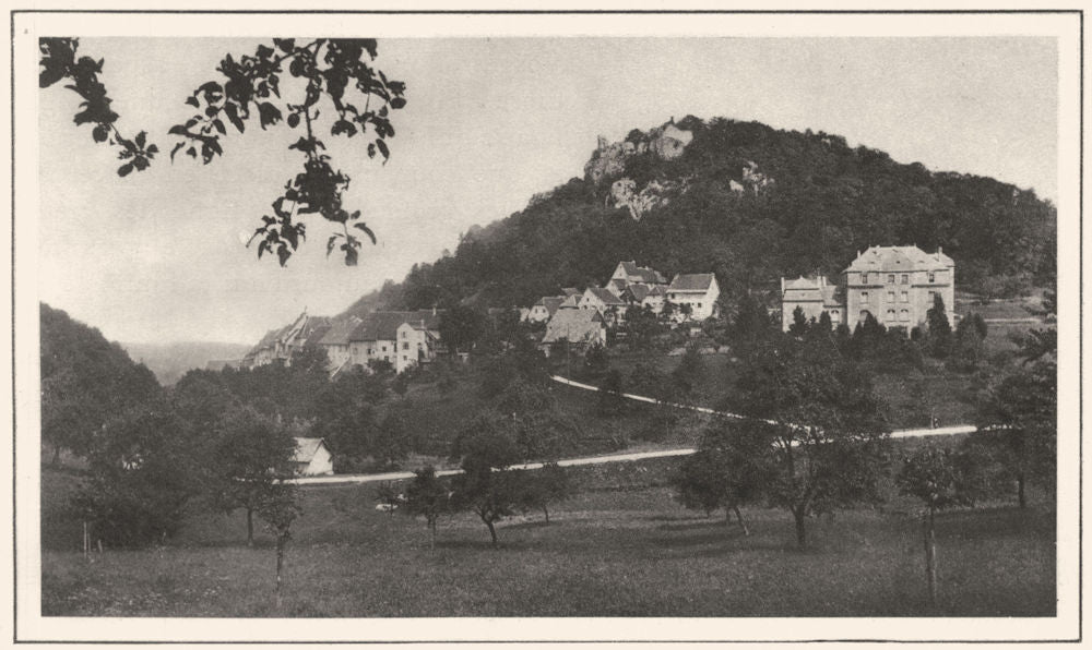 HAUT-RHIN. Ferrette 1929 old vintage print picture